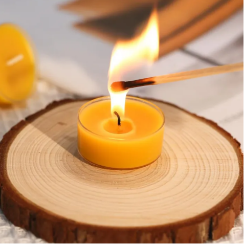 How to produce clean-burning beeswax tealight candles