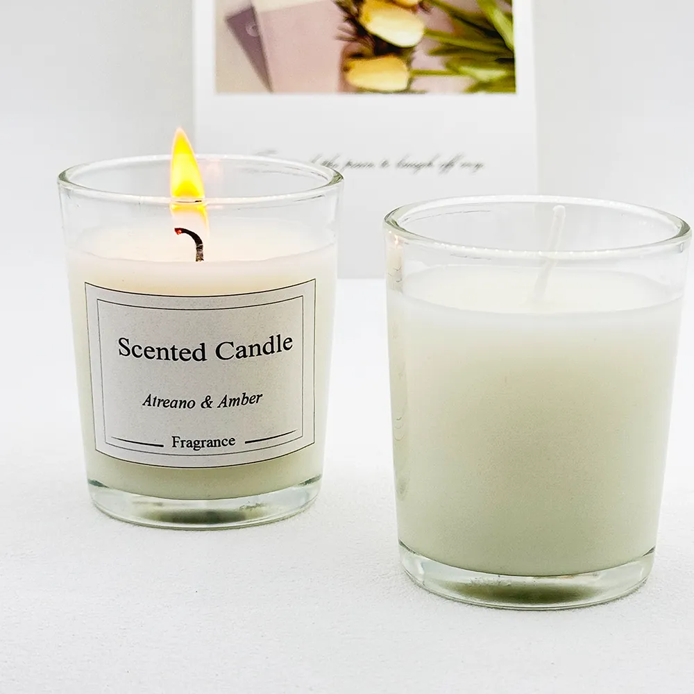 Unscented Jar Candles - Clean-Burning, Long-Lasting Glass