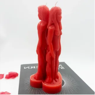 Lovers Figure Candle Hand-Sculpting Techniques in Production