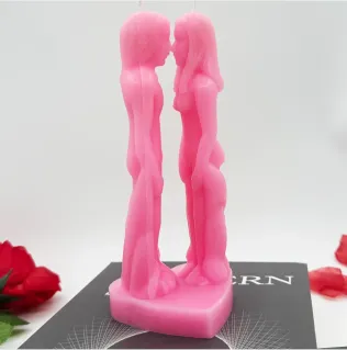 Lovers Figure Candle Hand-Sculpting Techniques in Production