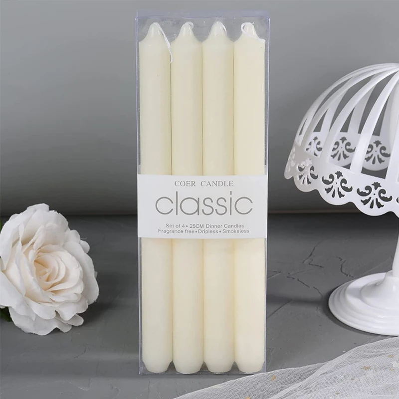Cheap Price Household Paraffin Wax White Stick Dinner Candles