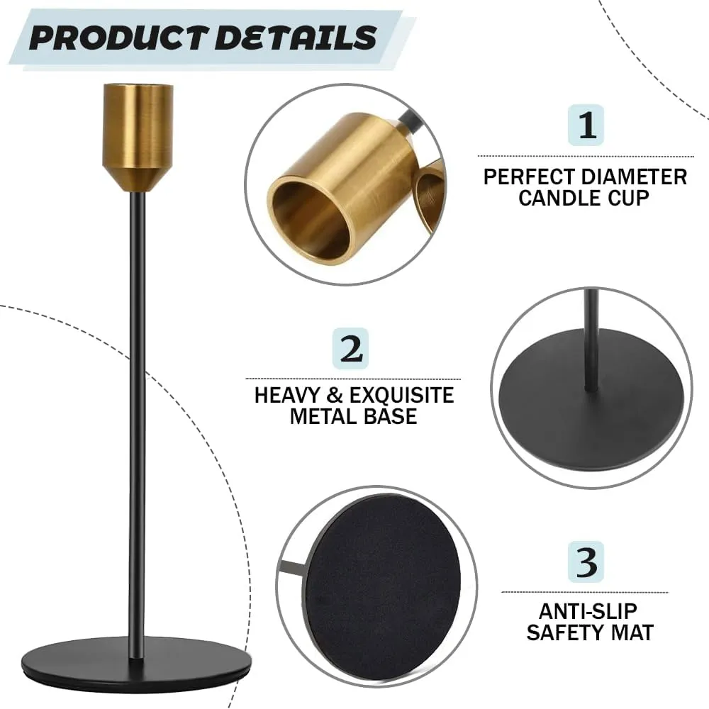Read More About metal taper candle holder