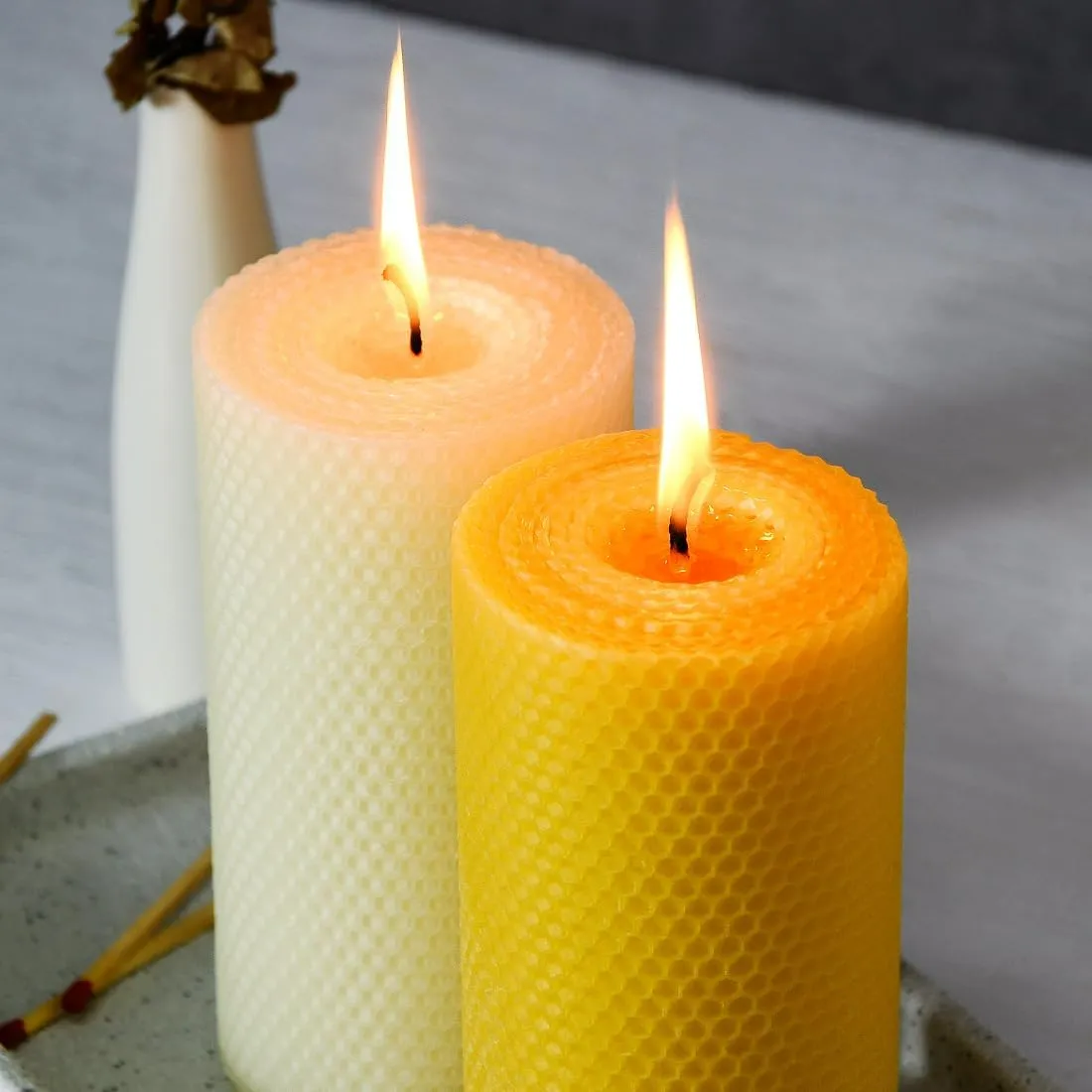 Read More About hand rolled beeswax candles
