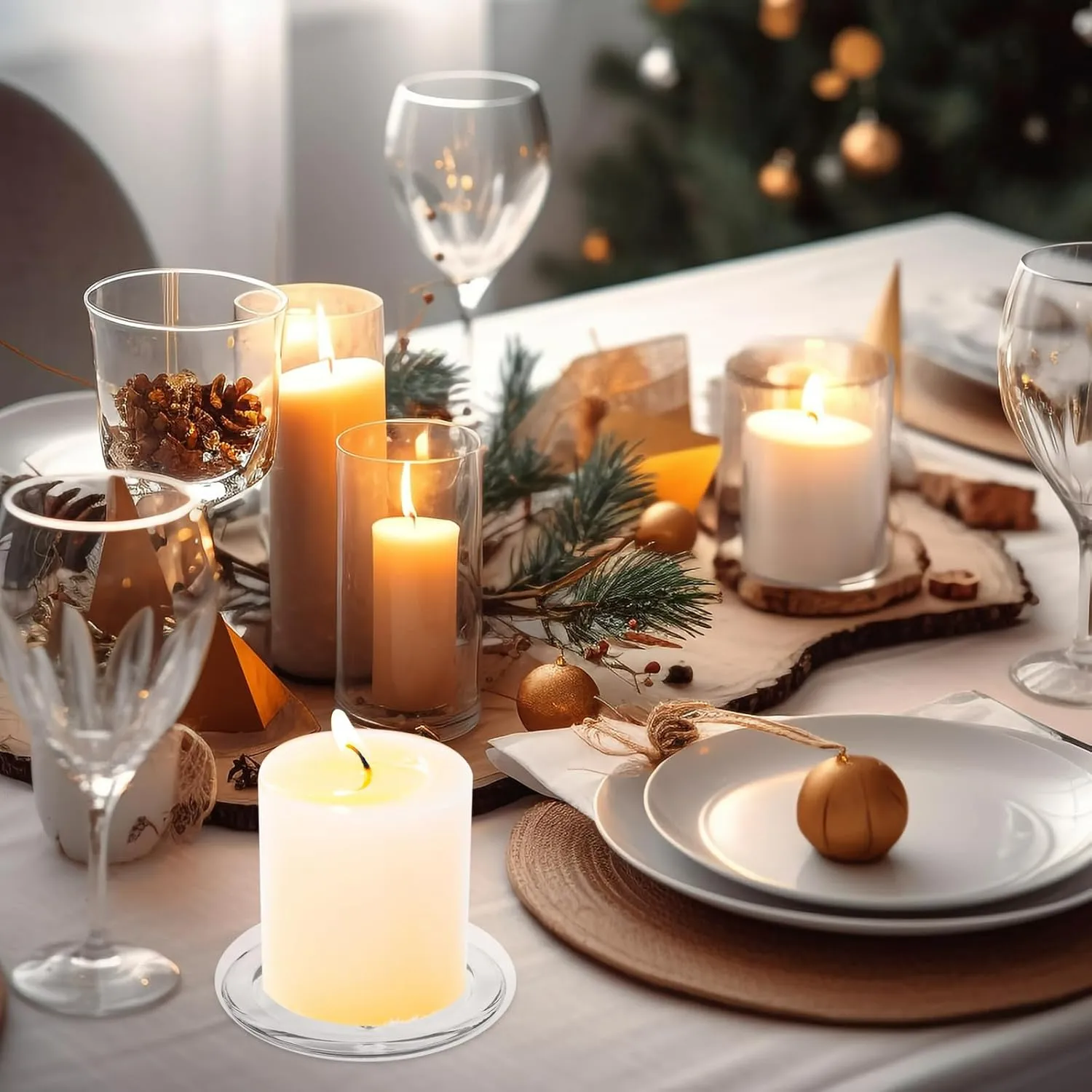 Read More About round glass candle plate