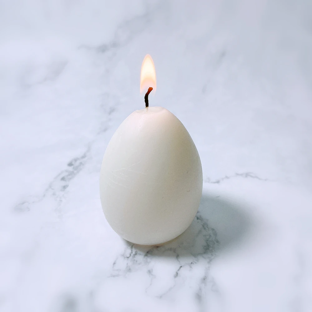 Unscented Egg Shape Colorful Easter Votive Candles for Home decoration