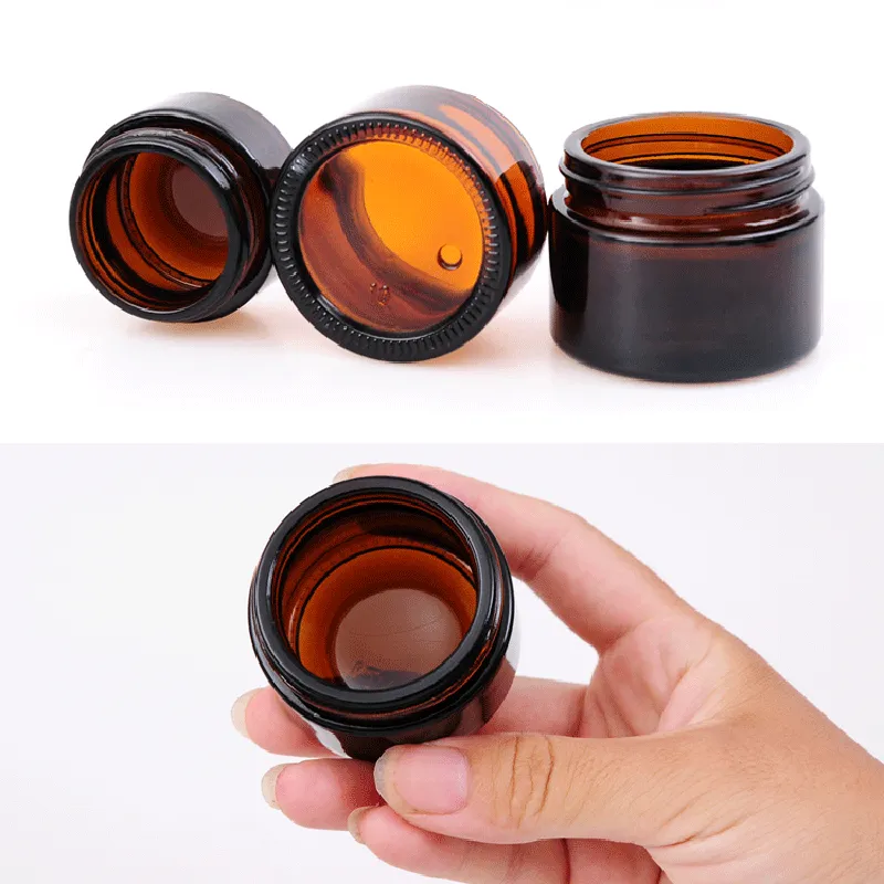 8 oz Amber Jars – UV-Blocking, Thick Glass, Candle Ready