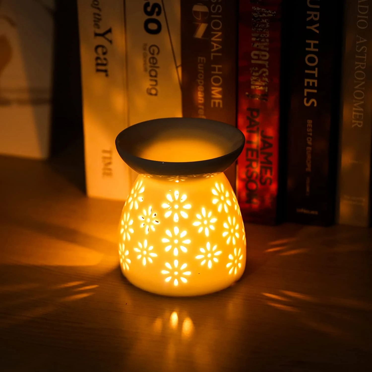 Ceramic Tea Light Candle Holder Essential Oil Burner Wax Melt Burner