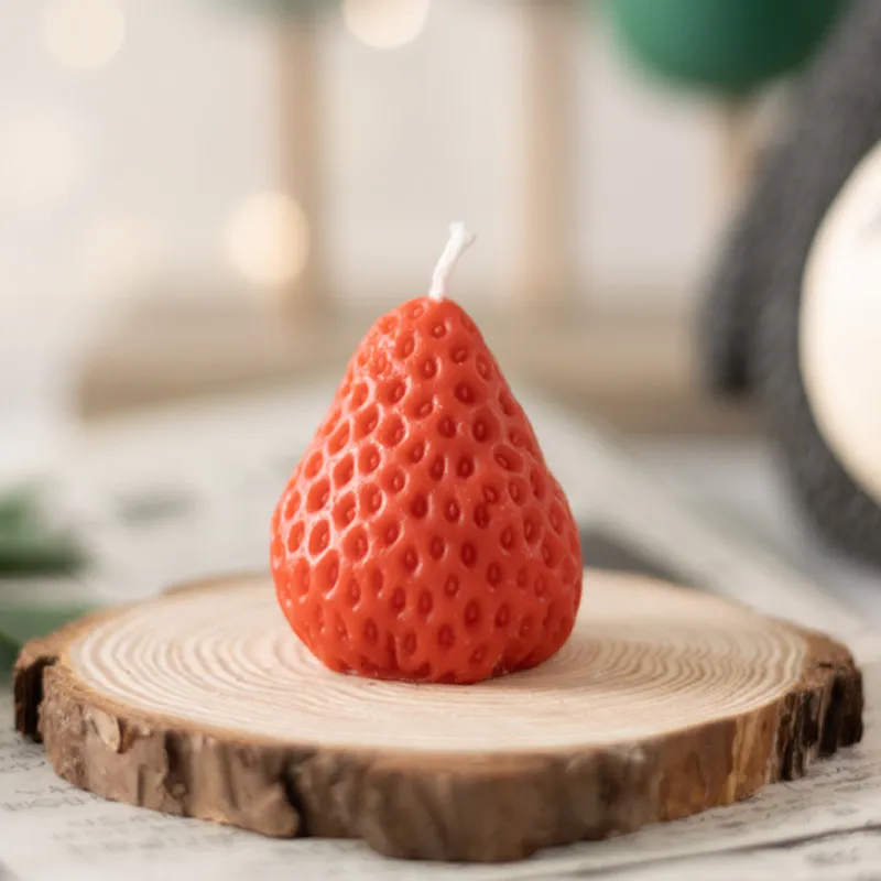 Strawberry candle
