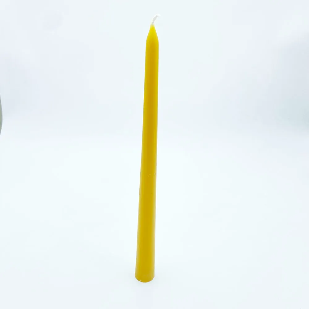 beeswax taper candle