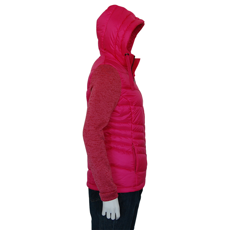 Hooded Sherpa Quilted Hybrid Coat for Women – Ultra Warm