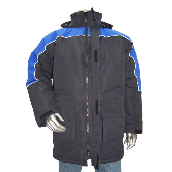 Men's Striped Waterproof Taped-Seams wearwear With Concealed Hood