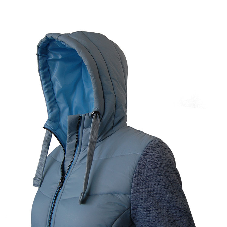 Hooded Sherpa Quilted Hybrid Coat for Women – Ultra Warm