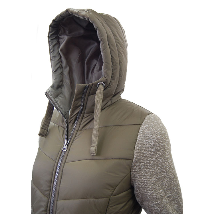 Hooded Sherpa Quilted Hybrid Coat for Women – Ultra Warm