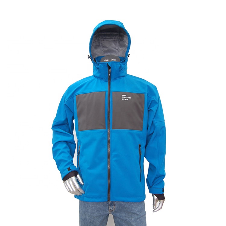 Men's Thick Waterproof Trekking Softshell Jacket With Detachable Hood