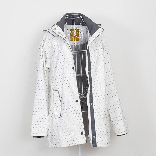 Black Raincoat with Hood Womens - Lightweight Waterproof