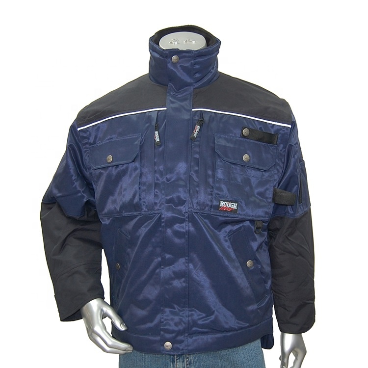 Men's Reflective Workwear With Multi-Pocket and Detachable Sleeve