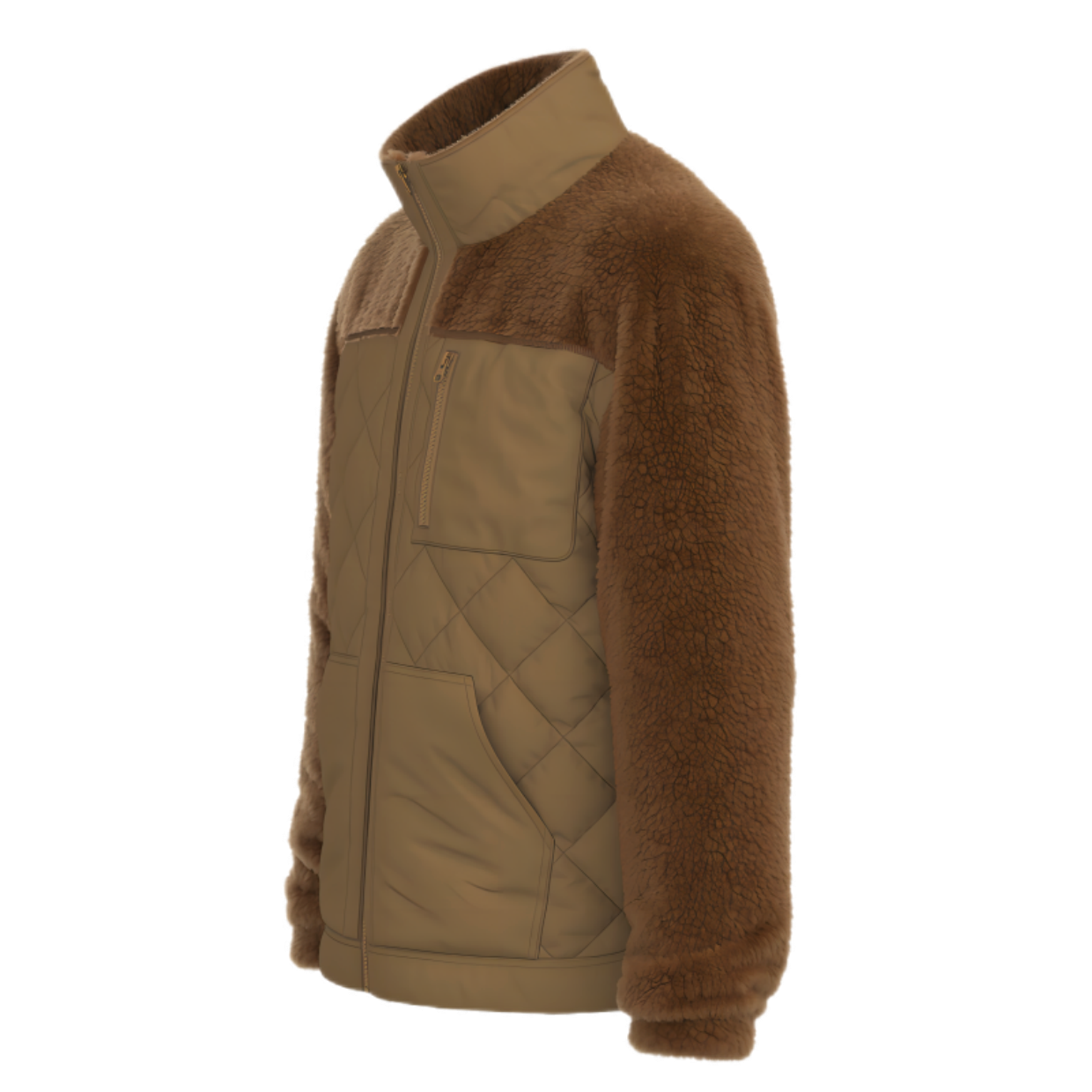 Fleece Puffer Jacket Mens: Warm, Light, Water-Resistant