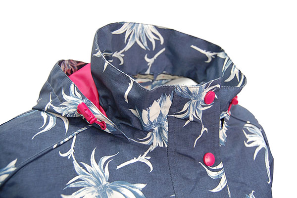 quilted puffer jacket long ADJUSTABLE HOOD WITH TOGGLES & DRAWCORD