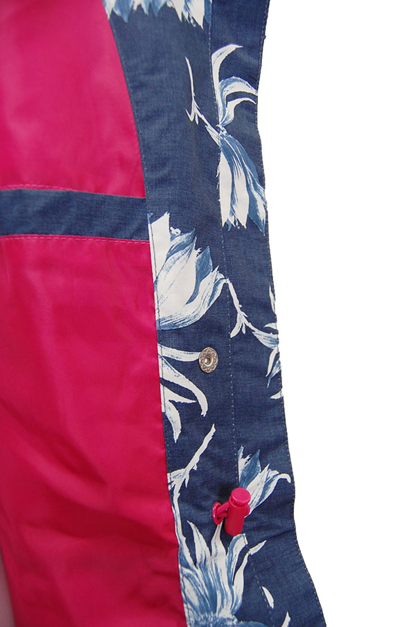 quilted puffer jacket long ADJUSTABLE WAIST WITH TOGGLES & DRAWCORD