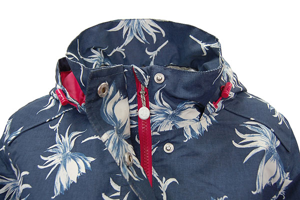 black quilted hooded long puffer jacket CONCEALED CONTRAST ZIPPER UNDER FRONT PLANKET