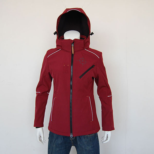 ladies soft shell jacket with hood Hf38af5f3abb346c4bd83bac1be3376b8g