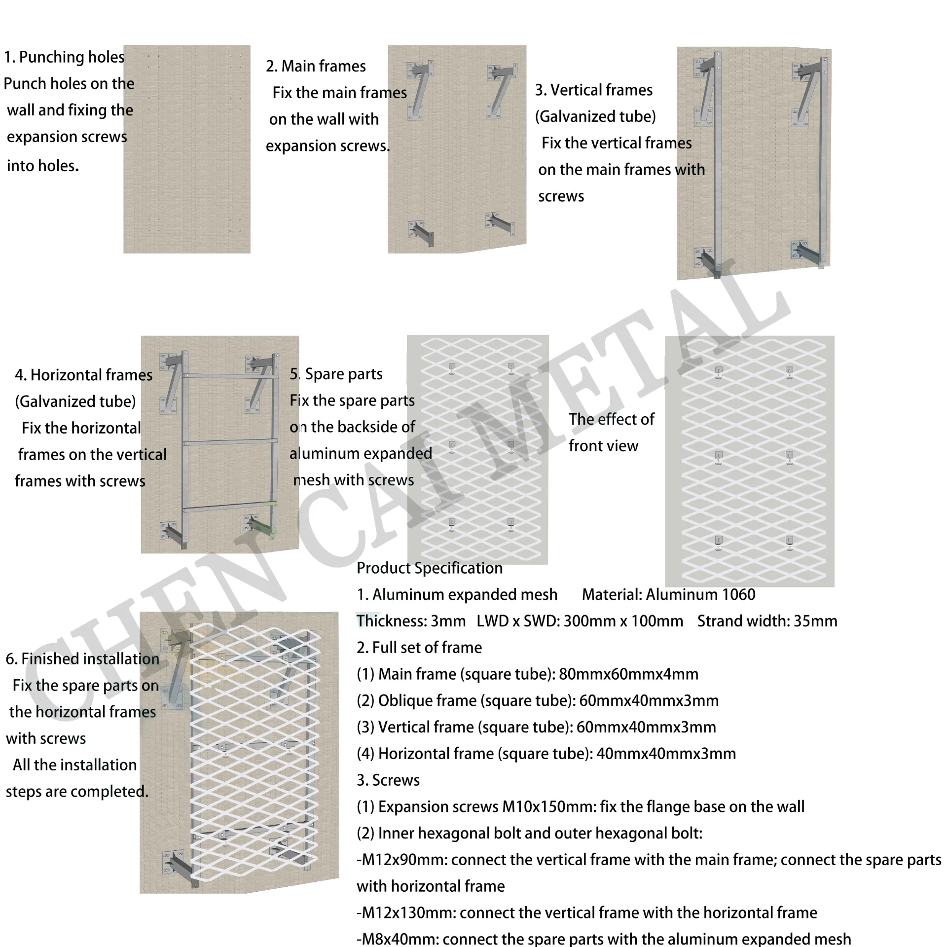 Expanded Metal For Curtain Wall Facade