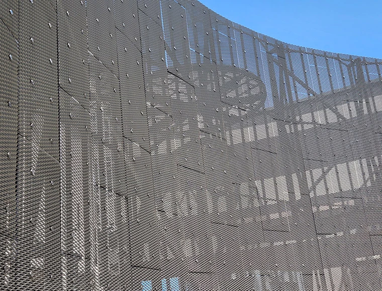 Expanded Metal For Curtain Wall Facade