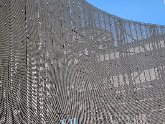 Expanded Metal For Curtain Wall Facade