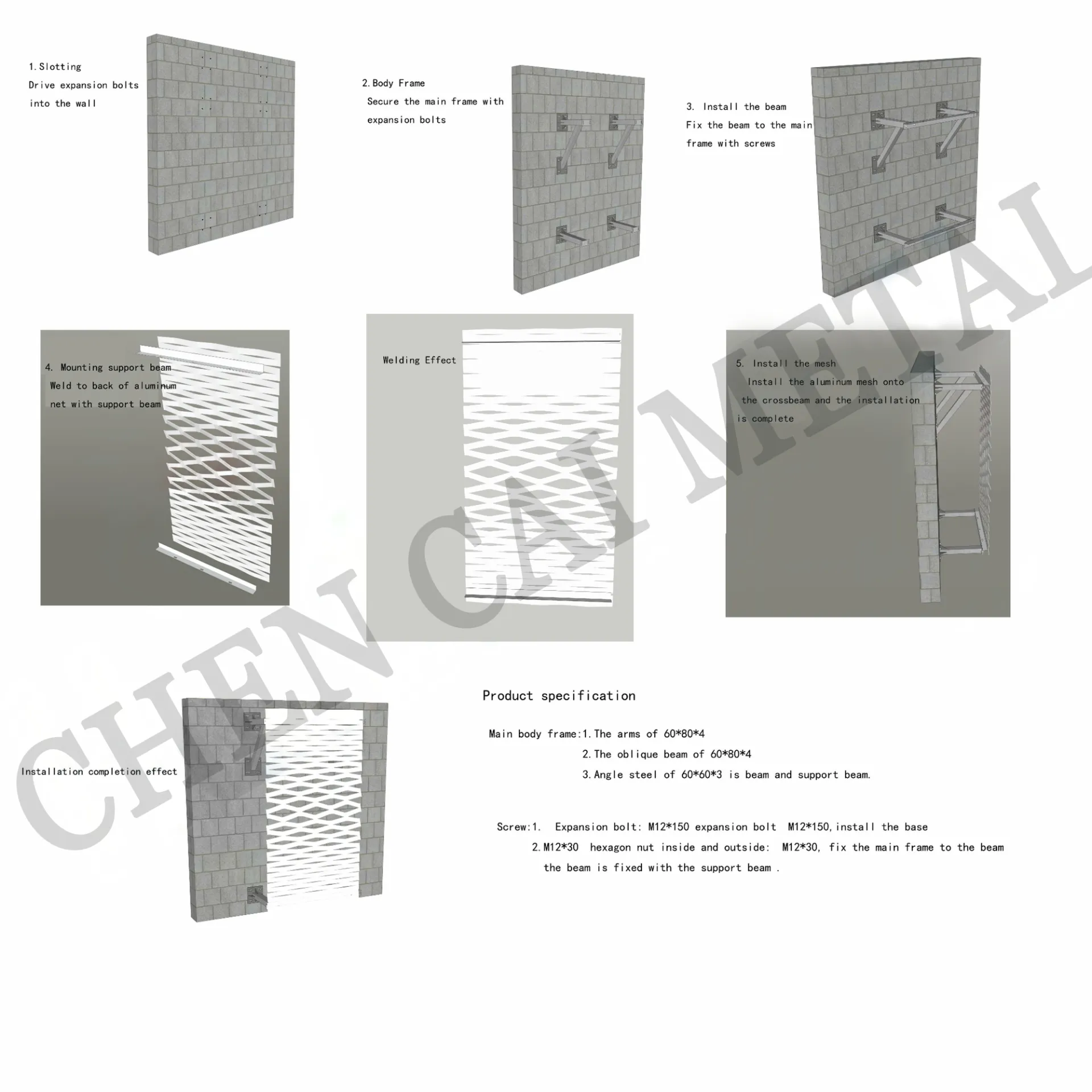 Expanded Metal For Curtain Wall Facade