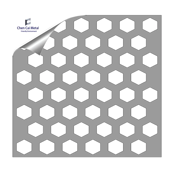 Hexagon 60° Perforated Sheet