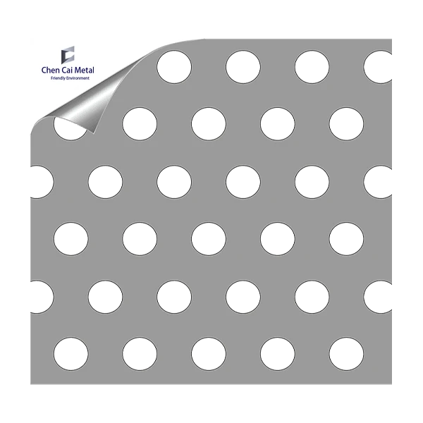 Round Staggered 60° Perforated Sheet