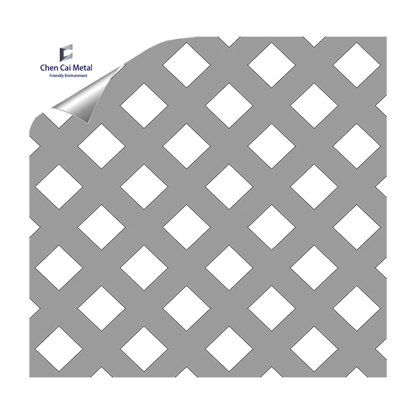 Square 45° Perforated Sheet