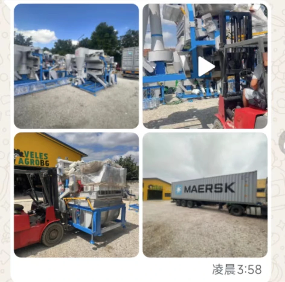 Wheat cleaning machines successfully exported to Bulgaria.