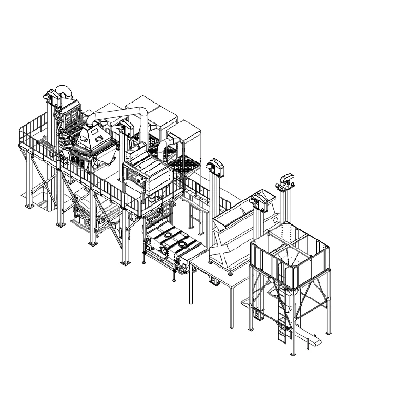 sesame and pulses cleaning line