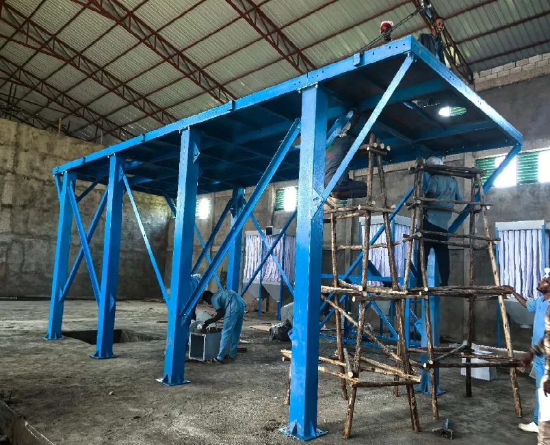 A sesame and bean production line is being installed in Ethiopia.