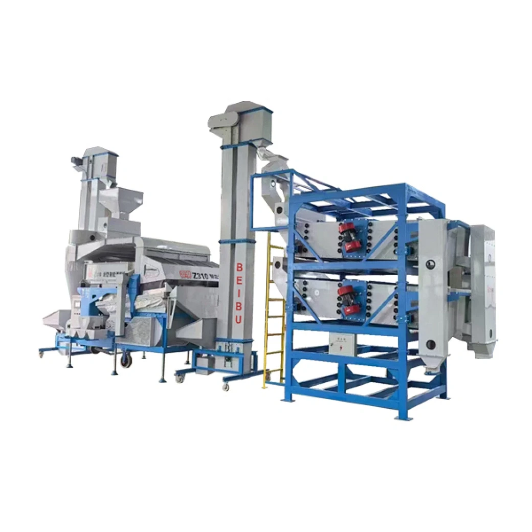 PLC Auto Cleaner With Gravity Table & Vibration Grader