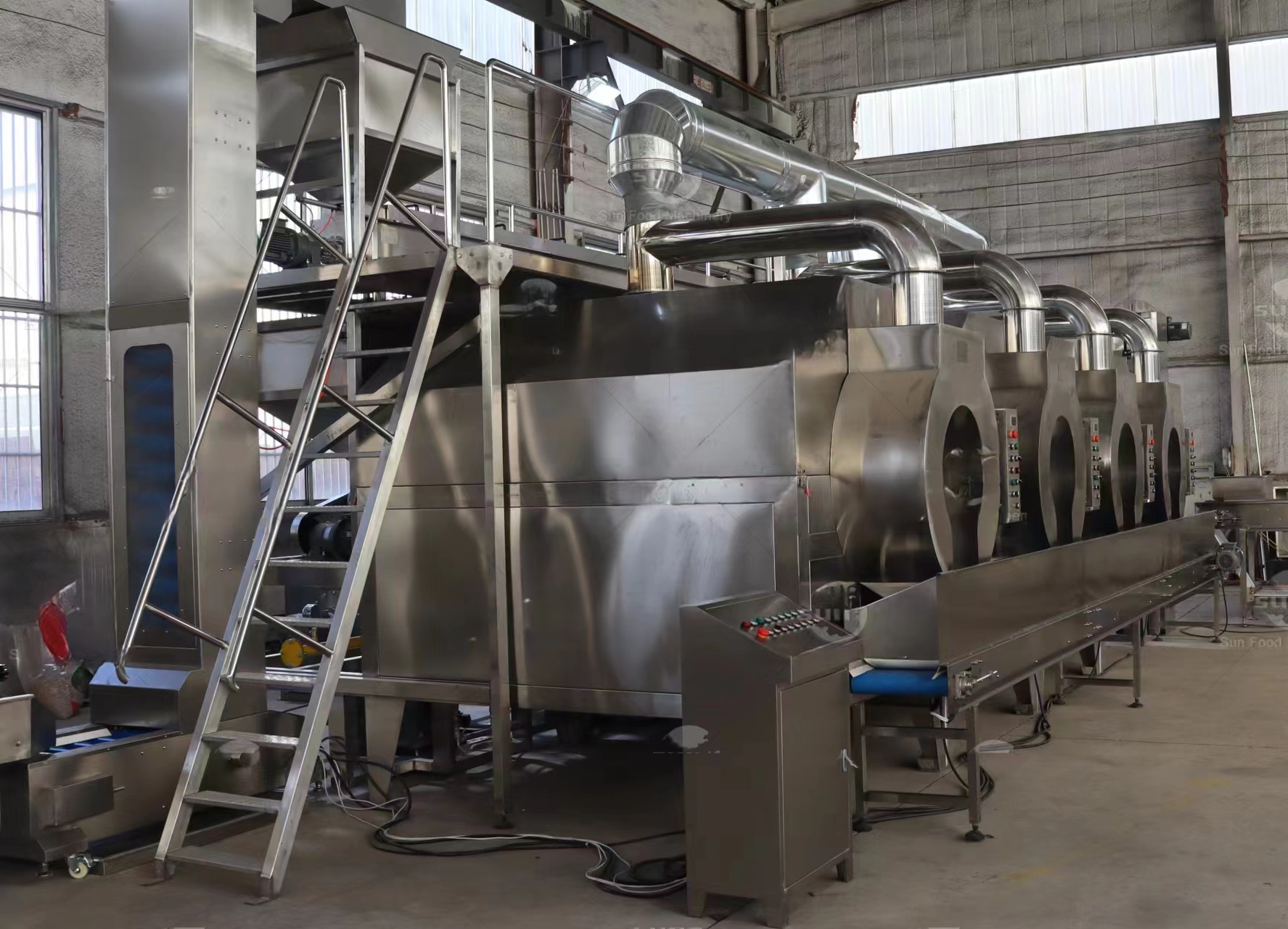 Sesame peeling production line installation and commissioning completed-Beibu Machinery