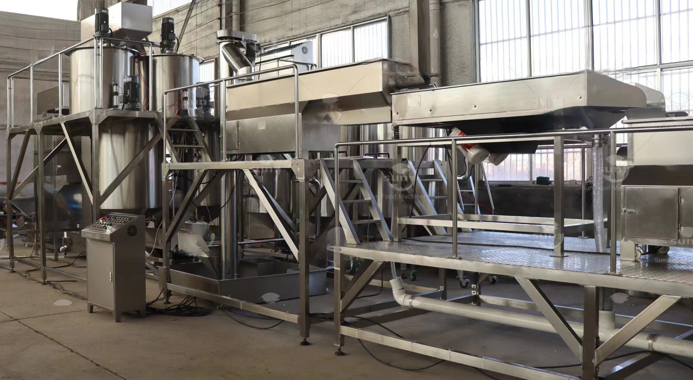Sesame peeling production line installation and commissioning completed-Beibu Machinery