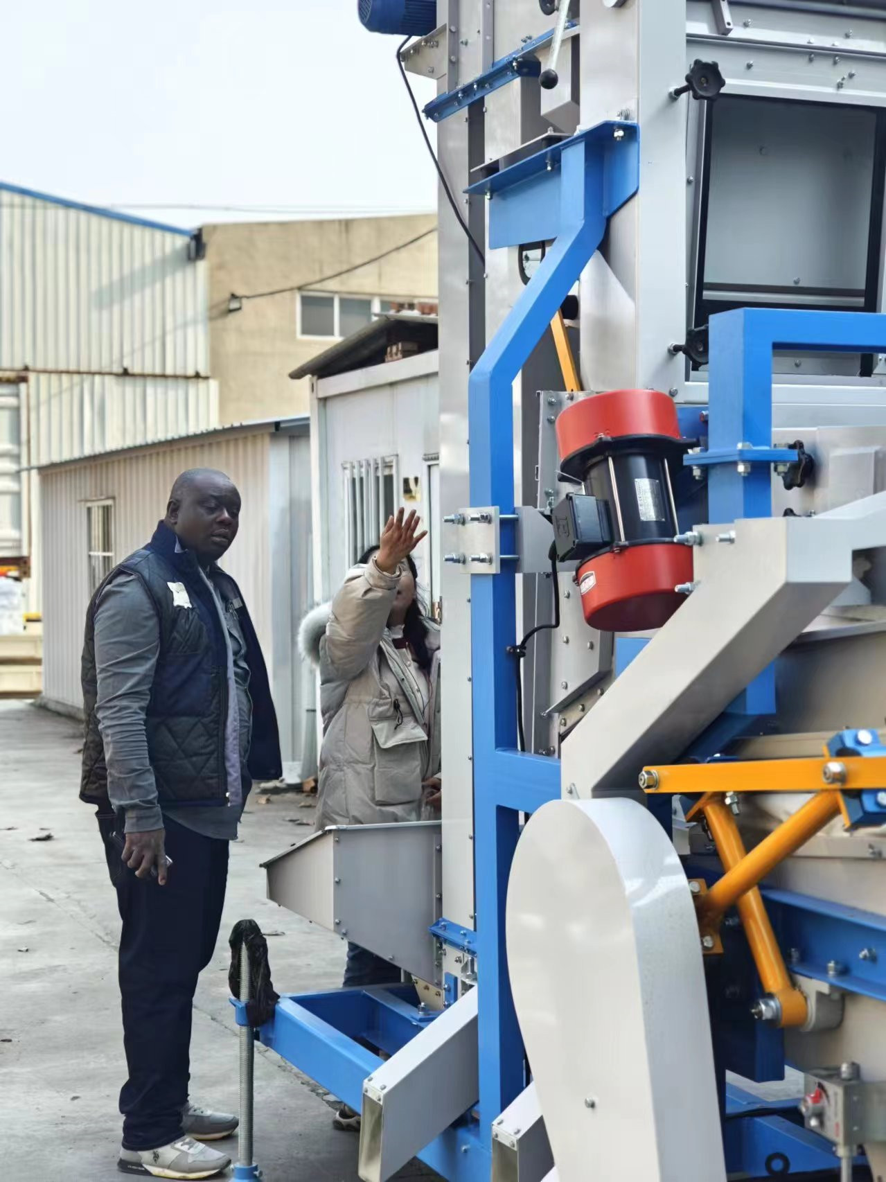 Welcome Client's visiting for Sesame Cleaning Machine-Hebei Beibu Machinery Technology Co.,LTD