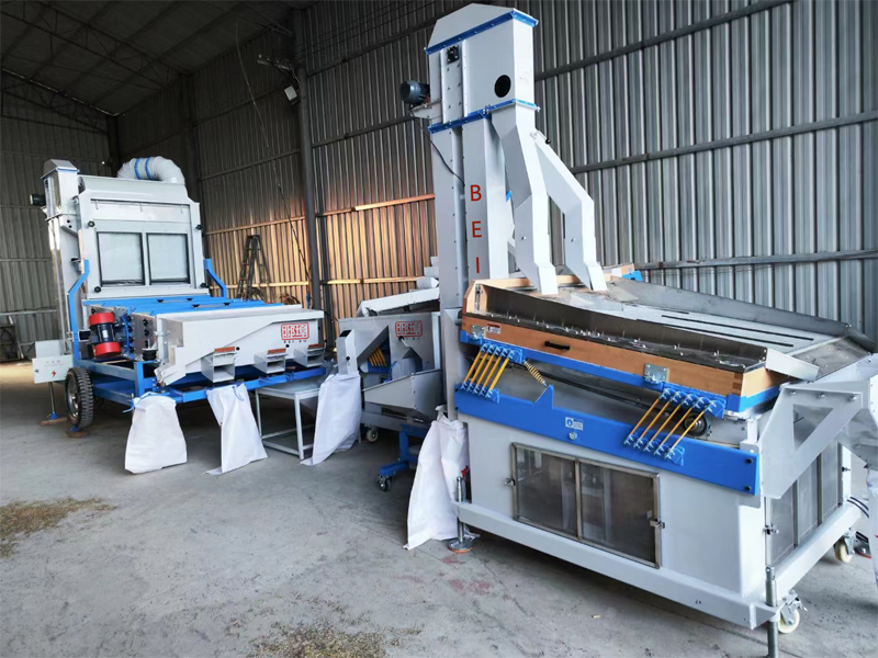 beans cleaning line finish intrallation and testing