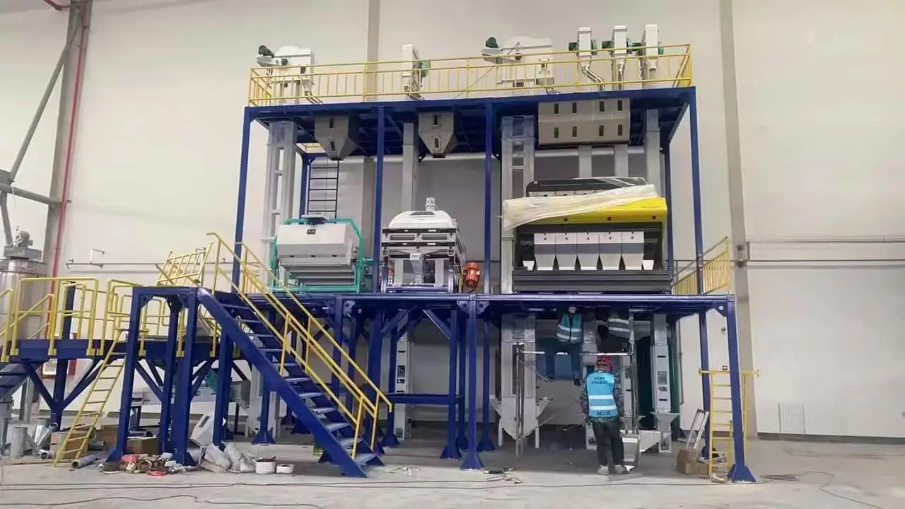 Guinea coffee bean production line put into operation