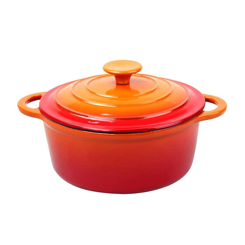 Cast Iron Enamel Dutch Oven | Non Stick Casserole Pot for Cooking