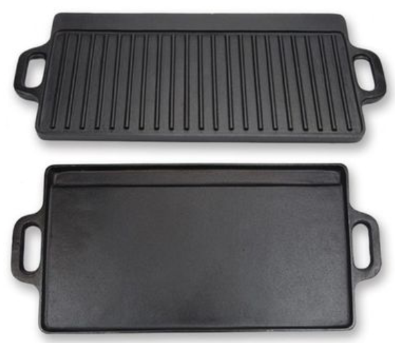 High-Quality Pre-seasoned Cast Iron BBQ Griddle Plate