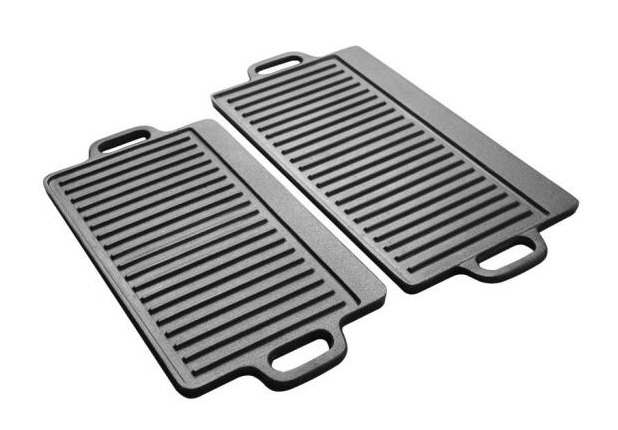 High-Quality Pre-seasoned Cast Iron BBQ Griddle Plate