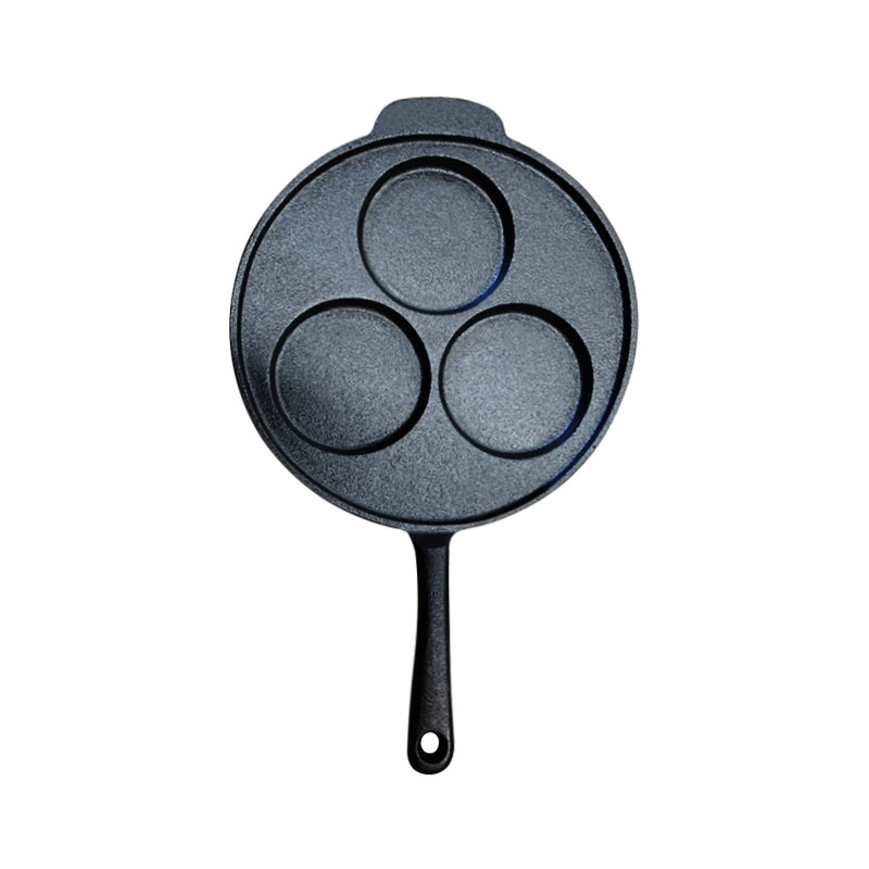 Premiu Pre-Seasoned Cast Iron  Nonstick Cake Mould Pan/ Egg Frying Pot