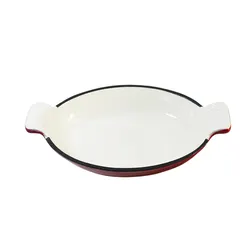 High Quality Pre-Seasoned Cast Iron Enamel Fish Baking Pan