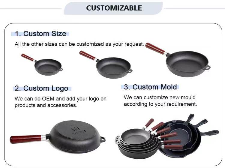 cast iron wok with handle