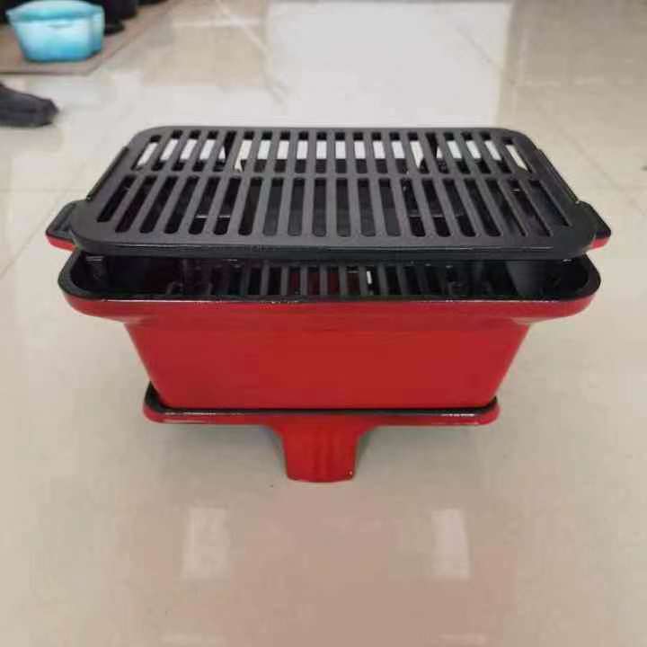 Cast Iron Camping Carbon Stove: Portable Outdoor Mini BBQ Grill