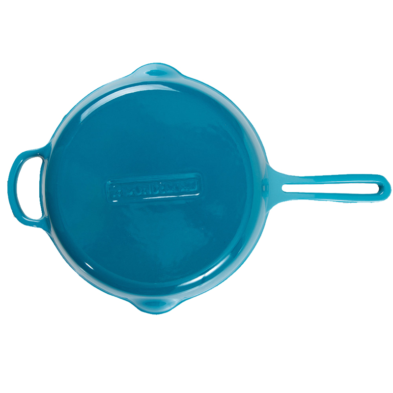 New Design Custom Non Stick Round Enameled Cast Iron Skillet