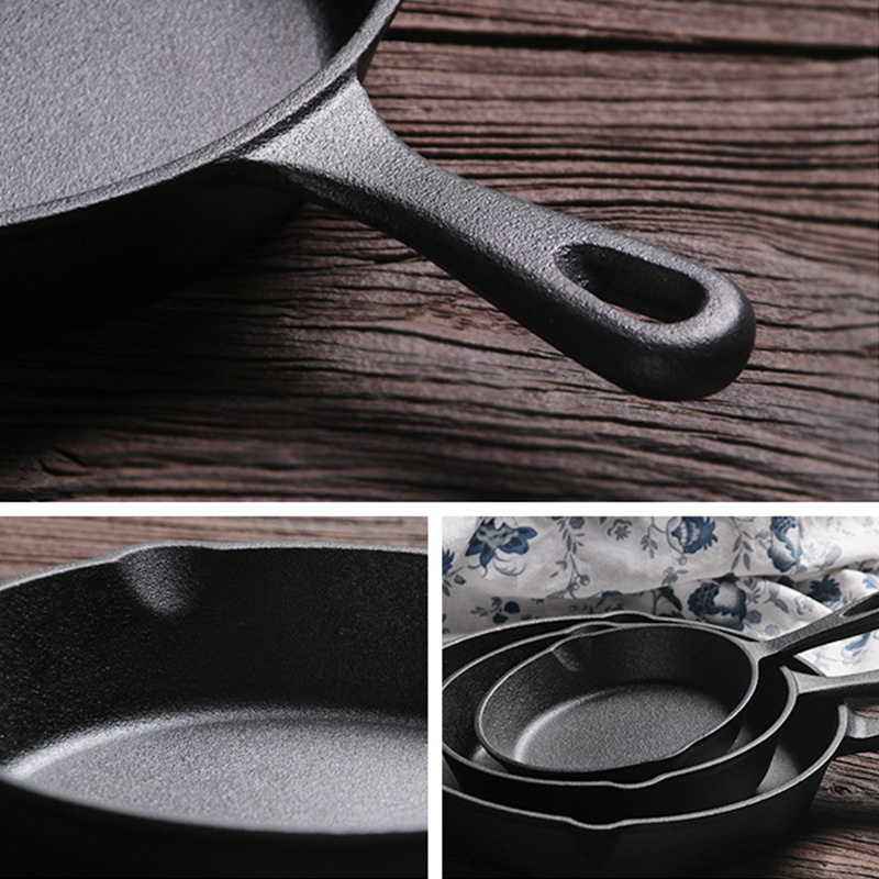 Premium Low Price Cast Iron Pre-Seasoned Coated Skillet